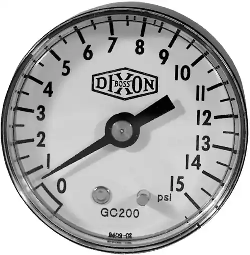 Dixon 2 in. Face Back Mount ABS Case Dry Gauges