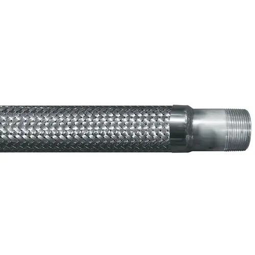 JME 4 in. Stainless Steel Braided Hose Assemblies w/ Male NPT Ends