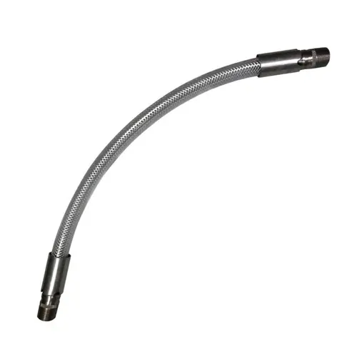 Kuriyama Clearbraid K3130 BF Heavy Wall PVC Hose Stainless Male NPT Ends