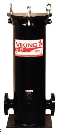 Cim-Tek Viking Housings For Liquid Filtration - Viking 1F - 120 Gpm - 2 in. Flanged