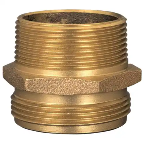 Dixon Brass 1 1/2 in. NPT x 1 1/2 in. NPSH Male to Male Hex Nipples