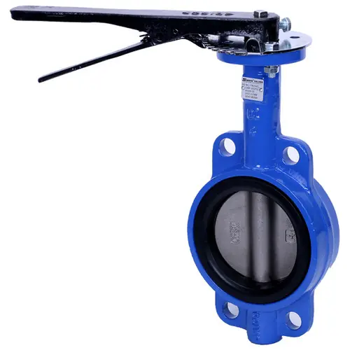 Sharpe 17 Series 2 in. Ductile Iron 10 Position Lever Butterfly Valve w/Nitrile Rubber Seals & SS Disc, Wafer Style