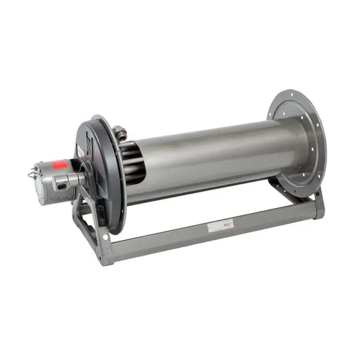 Hannay Reels F4000 Series Compact 12V DC Motorized Rewind Booster Hose Reel, Reel Only, 1 in. x 100 ft., EF4038-17-18