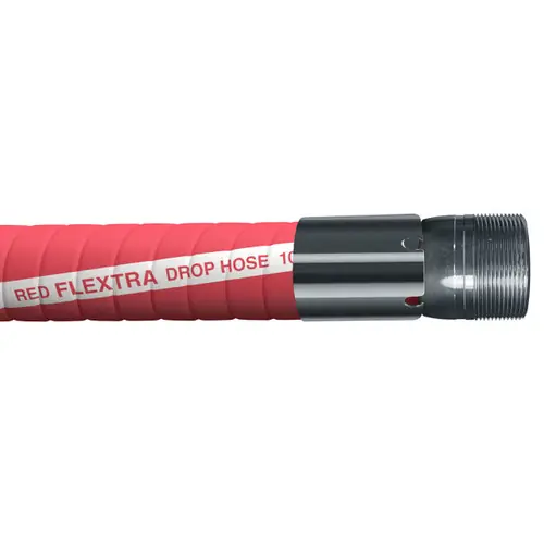 Continental ContiTech Red Flextra 3 in. 100 PSI Petroleum Transfer Hose Assemblies w/ Male NPT Ends