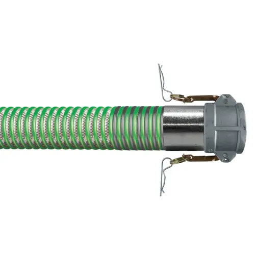Kuriyama Tigerdrop 4 in. TDH Clear Fuel Drop Hose Assemblies w/ Part C Female Couplers