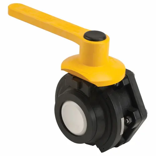 Banjo 3 in. Full-Port Male Dry-Mate x 3 in. Female NPT Polypropylene Full-Port Dry Mate Valve w/ FKM Seals