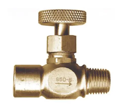 Gas-Flo Brass Female Pipe x Male Pipe Precision Needle Valves - Female to Male - 1/8"