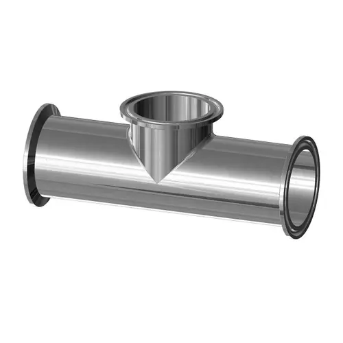 Dixon Sanitary High Purity BioPharm T7MPS Clamp Short Outlet Tees PL Finish - SF1