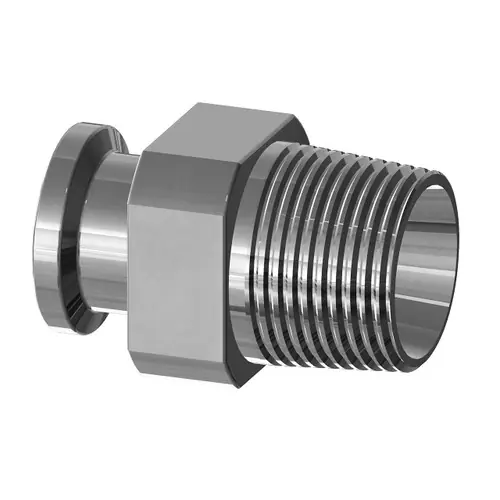 High Purity BioPharm T21MP Clamp x Male NPT Adapters