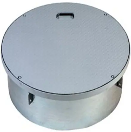 OPW 37 in. 120 Series Steel Roto-Lock Rain Tight Manhole with 10 in. Skirt