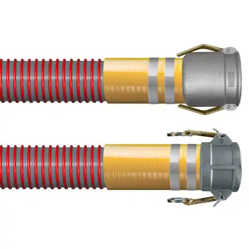 Kuriyama Tigervapor 4 in. Heavy Duty Vapor Recovery Hose Assemblies w/ Part C Female Coupler x CPP Ends