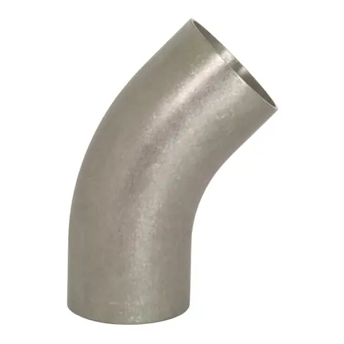 Dixon Sanitary B2KS Series Unpolished 304SS 45° Long Weld Elbows with Tangents