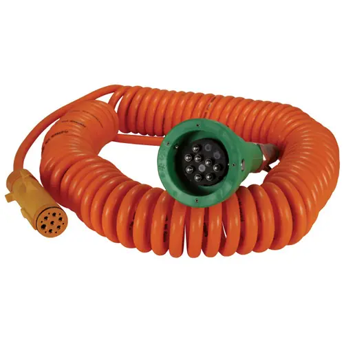 Dixon Green Thermistor Plug, Coiled Cord, and Yellow Break-Away Plug w/ 4 J-Slot & 8 Contact Pins