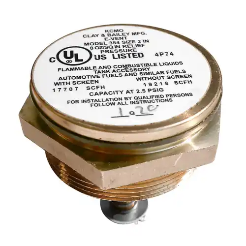Clay & Bailey 354 Series 2 in. NPT Emergency Pressure Relief Vent
