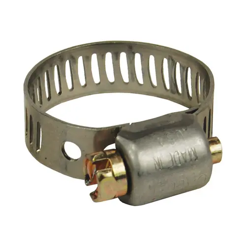 Dixon Miniature Worm Gear Clamps Style MH with 201 SS Band & Steel Screw - 10 QTY