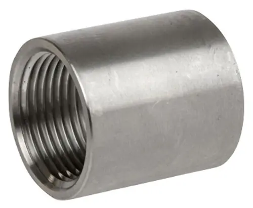 Smith Cooper Cast 150# Stainless Steel 1/2 in. Full Coupling Fitting - Threaded - Fig. S3116CP