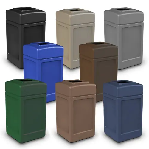 Commercial Zone 42 Gallon Square Waste Containers