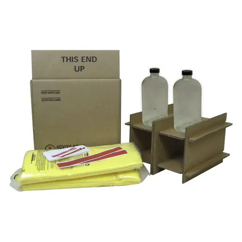 HAZMATPAC Two 32 oz. Bottles w/ PVC Coating Packaging System