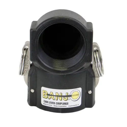 Banjo 2 in. 90° Polypropylene Couplings - Female Coupler x Female NPT