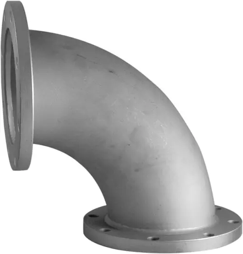 4 in. Aluminum TTMA Flanged 90° Elbow