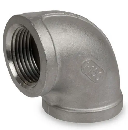 Smith Cooper Cast 150# Stainless Steel 2 1/2 in. 90° Elbow Fitting - Threaded - Fig. S3116E