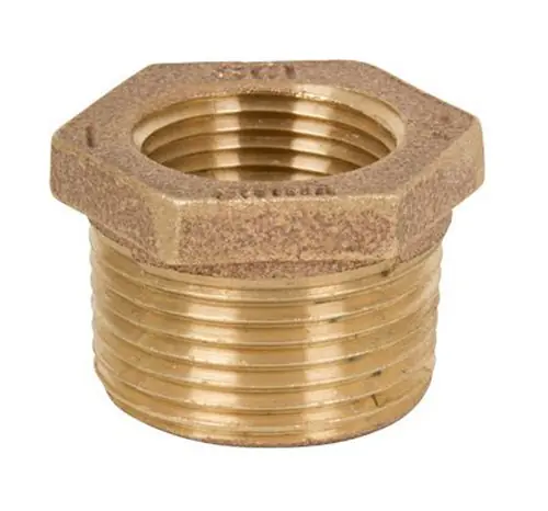 Smith Cooper Brass 125# Lead-Free Hex Bushing - Threaded - Fig. 36HB1L