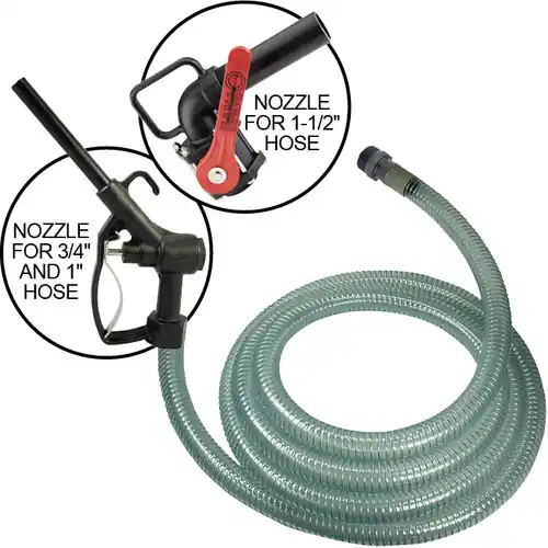 Kuriyama 1 1/2 in. PVC DEF Hose Assembly Male NPT Fitting X Nozzle