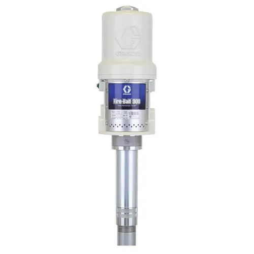 Graco Fire-Ball 300 5:1 Air Powered 2.8 GPM Piston Oil Pump - 55 Gal Cover Mount