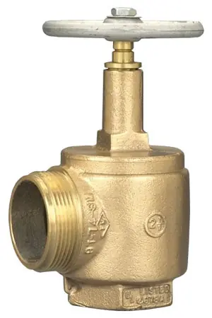 Dixon  2 1/2 in. NPT x 2 1/2 in. NH (NST) 500# Brass Angle Hose Valve