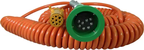 Scully Pull-Away Socket and Plug System For Green Thermistor System w/ Coiled Cord