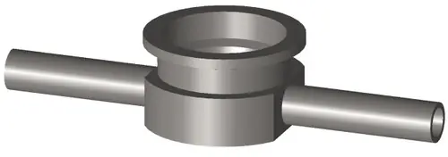 High Purity BioPharm T7IWWMS Weld x Clamp Instrument Tees PM Finish-SF-4
