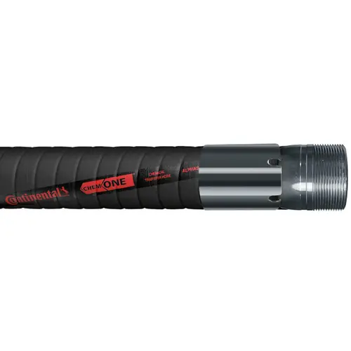 Continental ContiTech Chem One 2 in. 200 PSI Chemical Transfer Hose Assemblies w/ Male NPT Ends