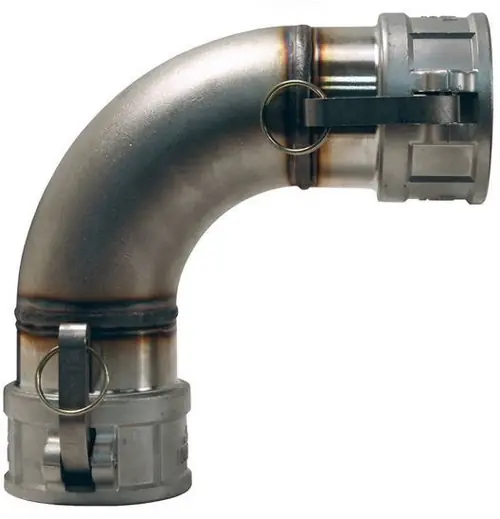 Dixon 3 in. Stainless Steel Female Coupler x Female Coupler 90° Elbow