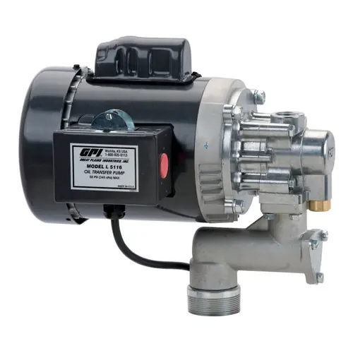 GPI L5116 115VAC Heavy Duty 16 QPM Oil Transfer Pump