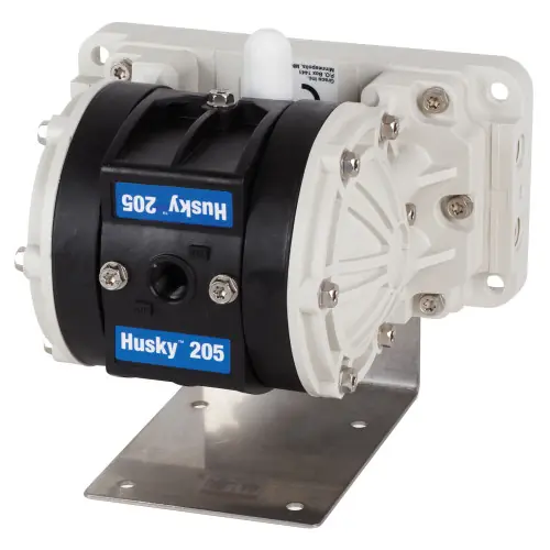 Graco Husky 205 1/4 in. NPT/BSP PVDF Air Diaphragm Pump w/ Santoprene Diaphragms & Balls, PVDF Seats
