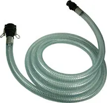 Kuriyama 1 1/2 in. PVC DEF Hose Assembly Part C Coupler X Part E Adapter