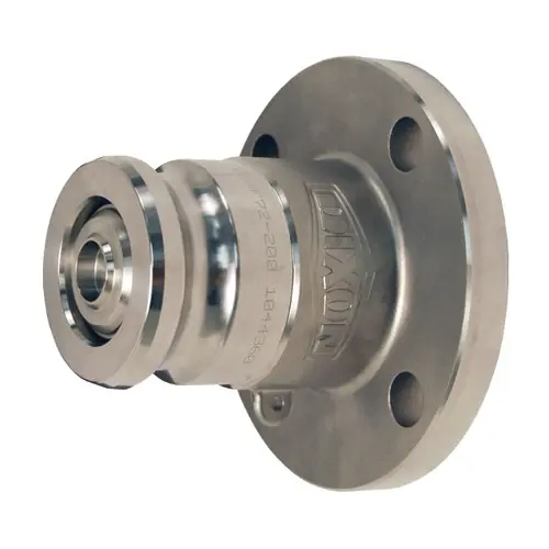 Dixon Bayloc Stainless Steel Dry Disconnect 2 1/2 in. Adapter x 2 in. 150# ASA Flange - FKM Seal