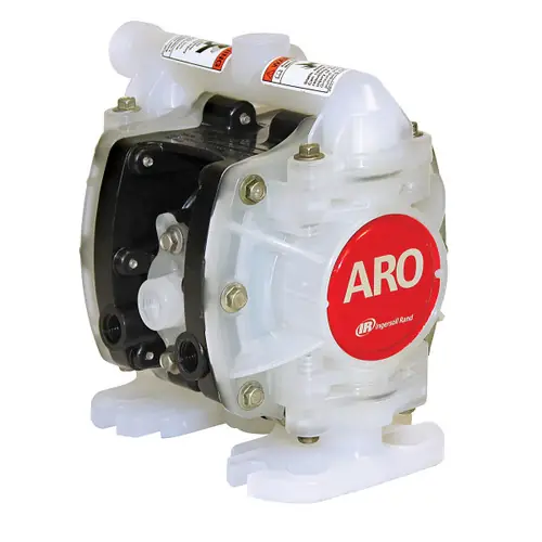 ARO Compact Series 1/4 in. NPT PVDF Air Diaphragm Pump w/ Santoprene Diaphragms & Balls, PVDF Seats