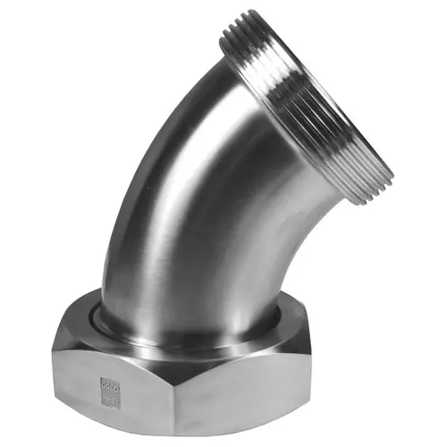 Dixon Sanitary B2P Threaded Bevel Seat x Plain Bevel Seat 45° Elbows