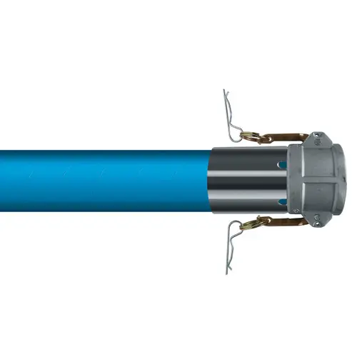 Kuriyama T509OE 2 in. Acid & Chemical UHMWPE Tube 240 PSI Suction and Discharge Hose Assemblies w/ Female Coupler Ends