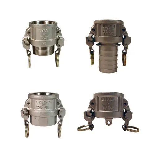 Dixon 3 in. Stainless Steel EZ Boss-Lock Cam & Groove Couplers