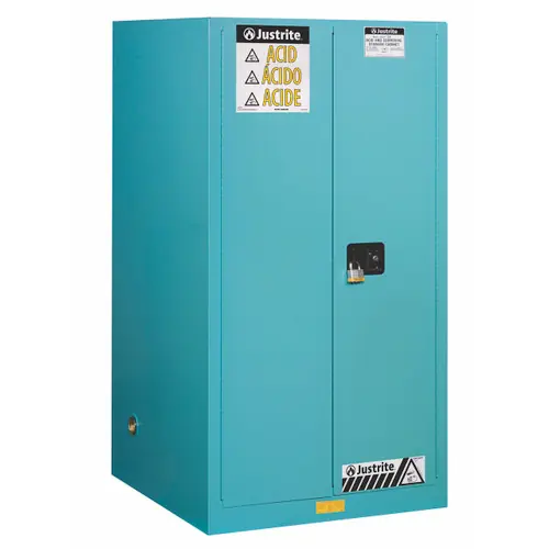 Justrite Sure-Grip Ex 60 Gallon Classic Safety Cabinet for Corrosives - Self-Close