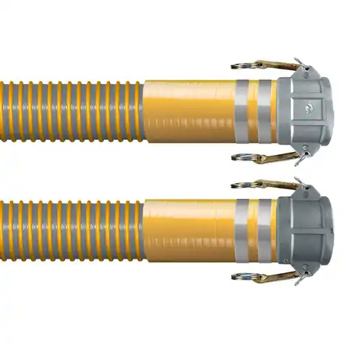 Kuriyama Tigervapor 4 in. Standard Duty Vapor Recovery Hose Assemblies w/ Part C Female Coupler x CV Ends