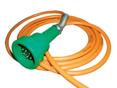 Scully Green Thermistor Plug & Straight Cord w/ 2 J-Slot Pins & 8 Contact Pins for 30 ft. Scully System