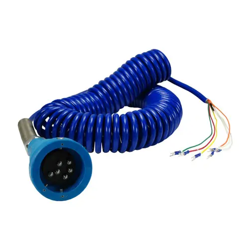 Dixon Blue Optic Plug & 30 ft. Coiled Cord w/ 3 J-Slots & 6 Contact Pins for Civacon and Scully Systems