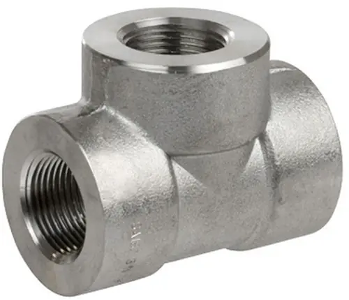 Smith Cooper 3000# Forged 316 Stainless Steel 1/8 in. Tee Fitting -Threaded - Fig. S4036T