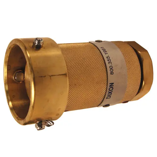 Dixon 1 in. Brass Dry Disconnect Coupler x Female NPT