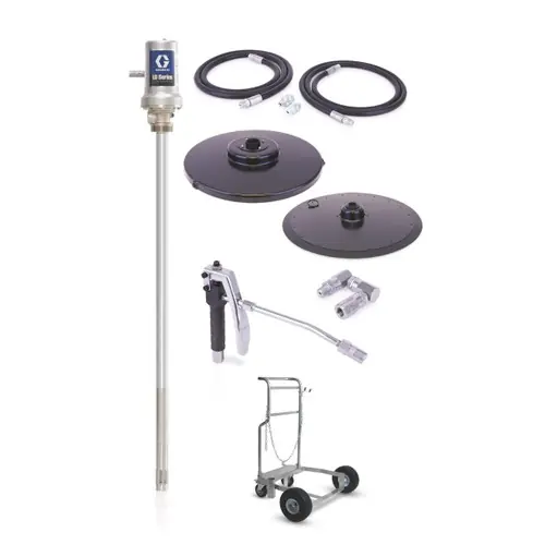 Graco LD Series 50:1 Air-Powered Grease Pump Package For 400 lb Drum w/ Cart