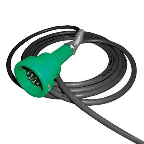 Civacon Green Thermistor Plug & Straight Cord w/ 4 J-Slot Pins & 10 Contact Pins for Scully® Compatible System
