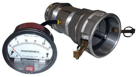 Test Coupling & Magnehelic Gauge Assembly